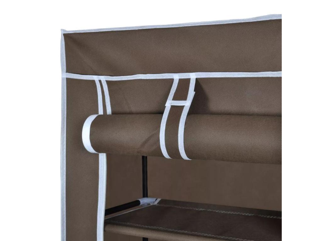 Porte-chaussures étagères 162x57x29 Brun