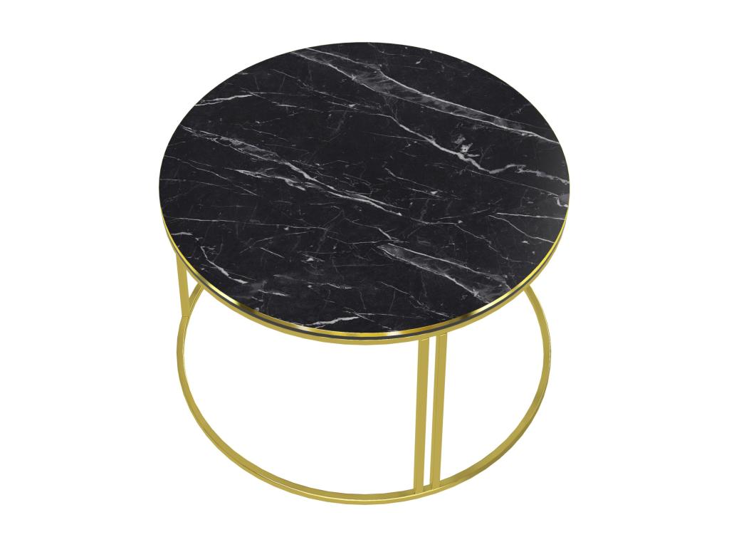 Table basse ronde 50 noire 80x80x50 cm 03 0008426