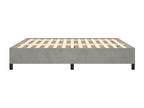 Cadre de lit Gris clair 180x200 cm Velours