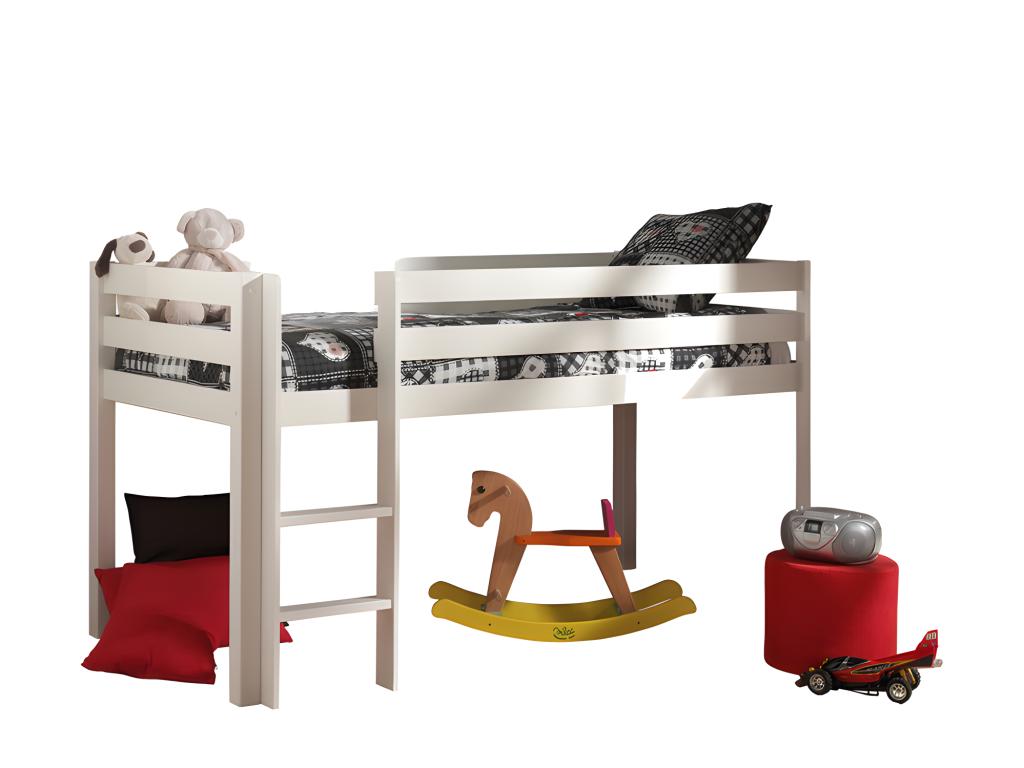 Pack - Lit Enfant Tente Tunnel / 3 Pochettes Homelumiere Blanc