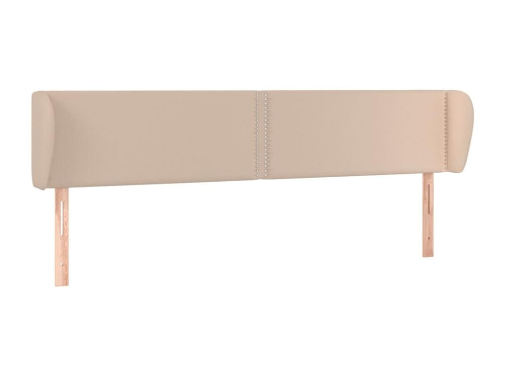 Tête de lit avec oreilles Cappuccino 163x23x78/88 cm Similicuir