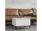Table d'appoint Blanc 50x46x35 Bois d'ingénierie