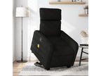 Fauteuil massant inclinable Noir Tissu