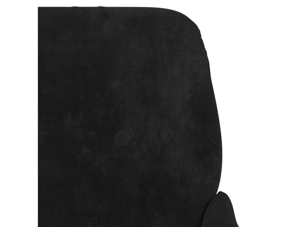 Fauteuil Noir 62x79x79 cm Velours