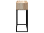 Table console 80x30x75 cm bois d'ingénierie et fer