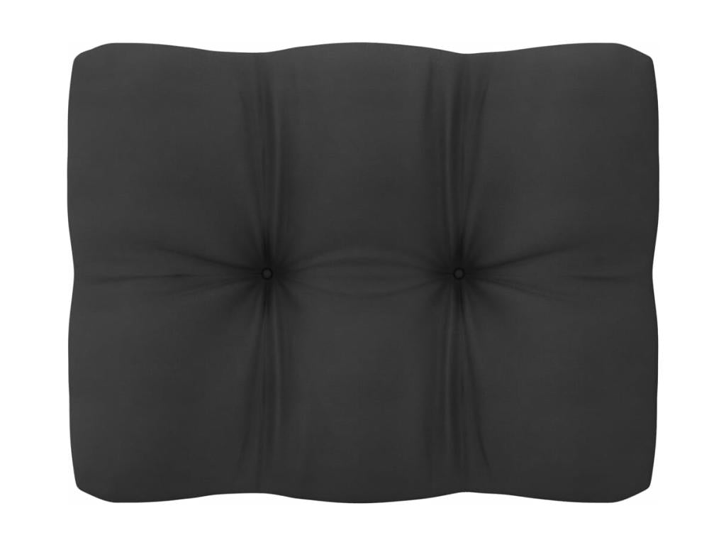 Salon de jardin 11 pcs avec coussins Blanc Bois de pin massif