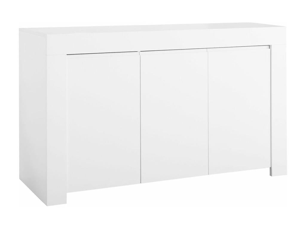 Homelumiere - Buffet 3 Portes Blanc Finition Mat