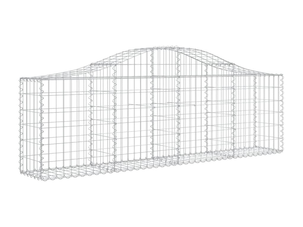 Panier de gabions arqué 200x30x60-80 Fer renforcé