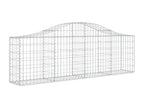 Panier de gabions arqué 200x30x60-80 Fer renforcé
