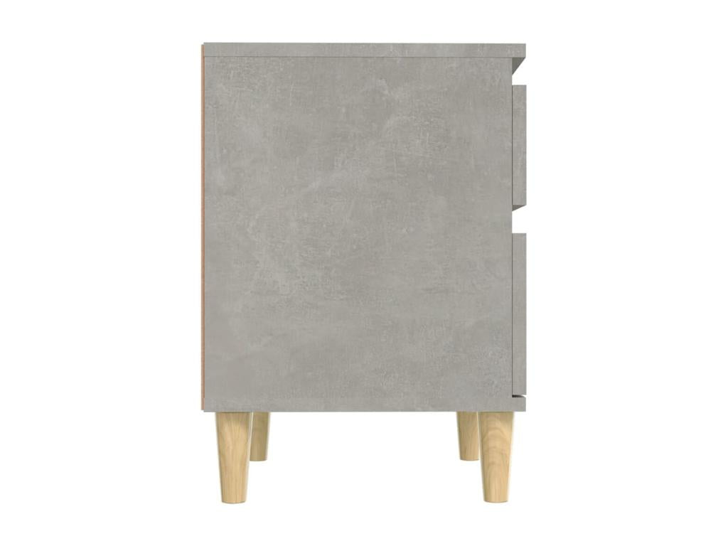 Homelumiere Premium - Tables de chevet 2 pcs Gris béton 40x35x50 cm