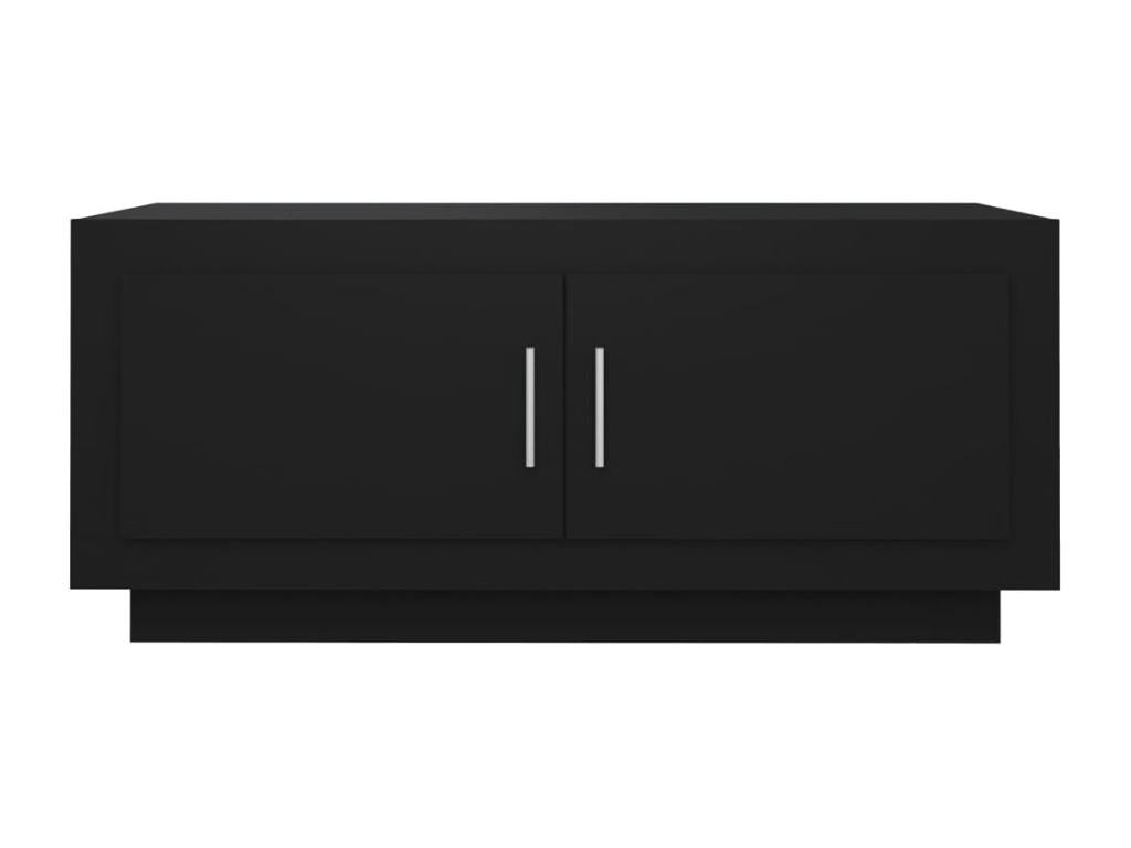 Table basse noire 102x50x45 cm bois d'ingénierie