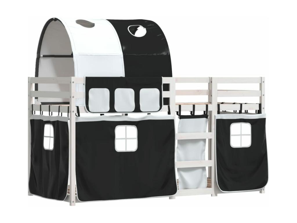 Lit superposé sans matelas 90x200 cm bois de pin massif