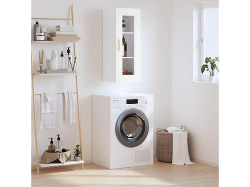 Armoire murale blanche 34,5x34x90 cm