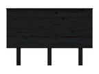 Tête de lit Noir 124x6x82.5 cm Bois massif de pin