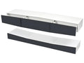 Meuble TV suspendu 180cm avec LED - 3 tiroirs - Noir