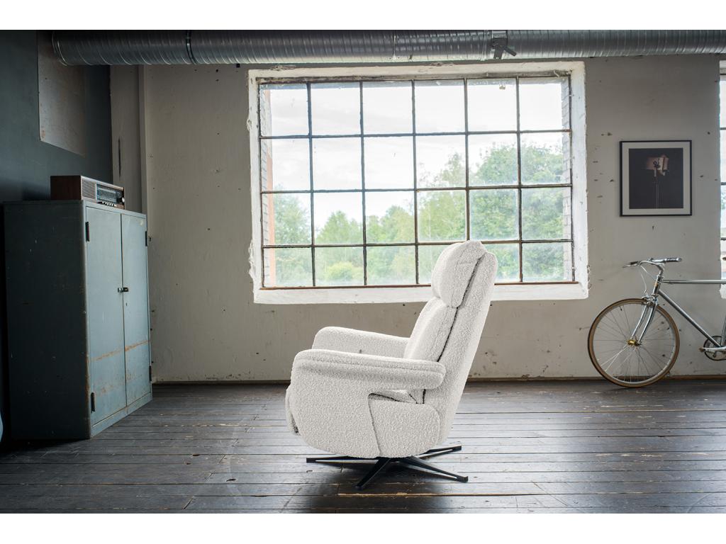 Fauteuil - gris clair tissu tissé - Homelumiere