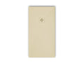 Receveur de douche 80x110 cm extra plat PURE en résine surface ardoisée beige Grille beige
