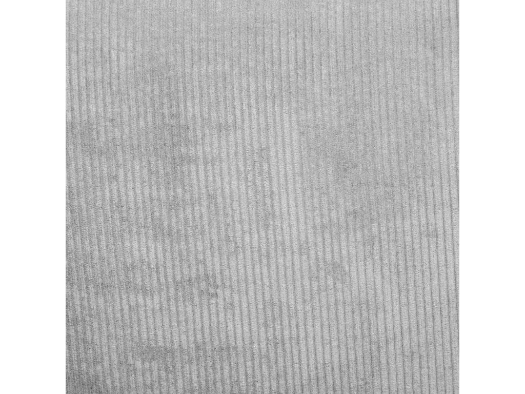 Canapé 3 Places Velours Côtelé Homelumiere 230cm Gris