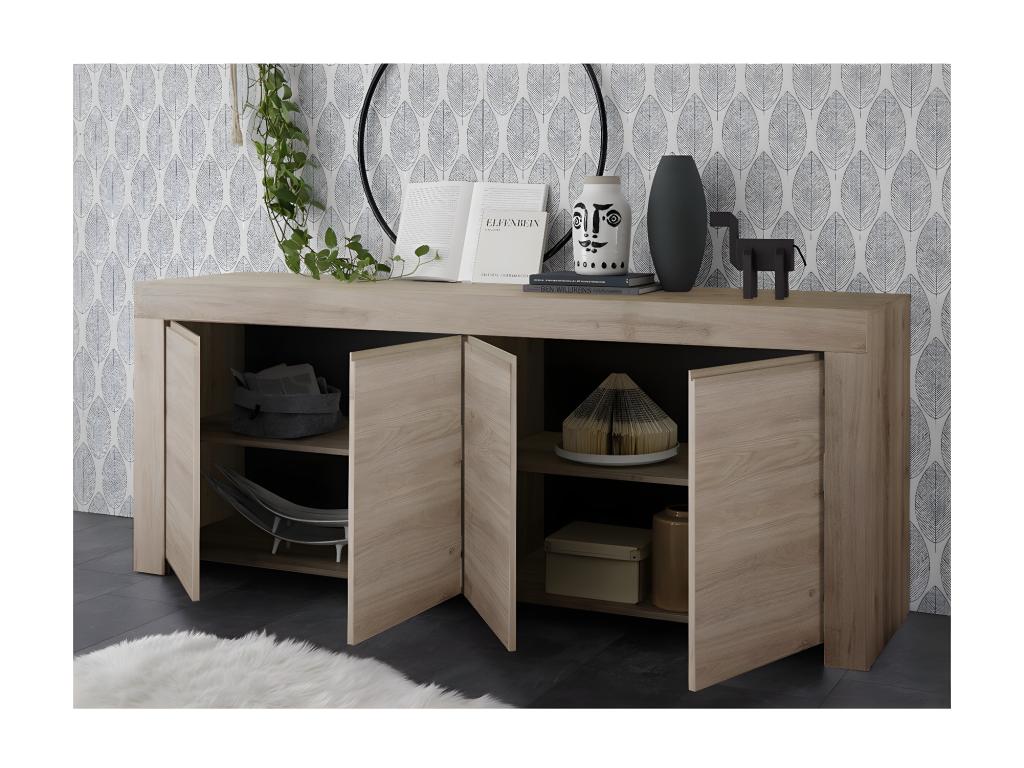 Buffet 4 portes L210 cm - Homelumière