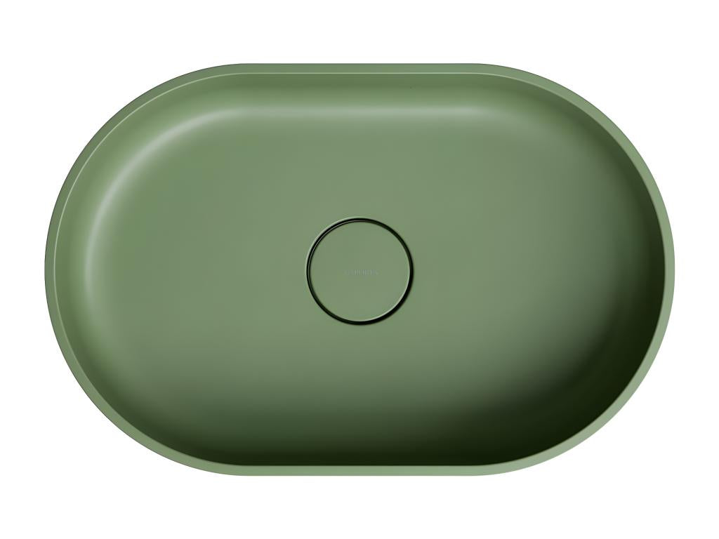 Vasque à poser Homelumiere M couleur Olive 55x36