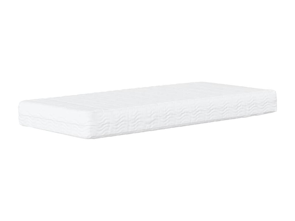 Lit de jour avec matelas noir 100x200 cm tissu