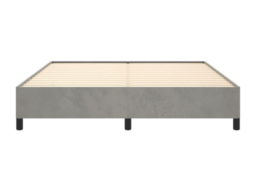 Cadre de lit Gris clair 180x200 cm Velours