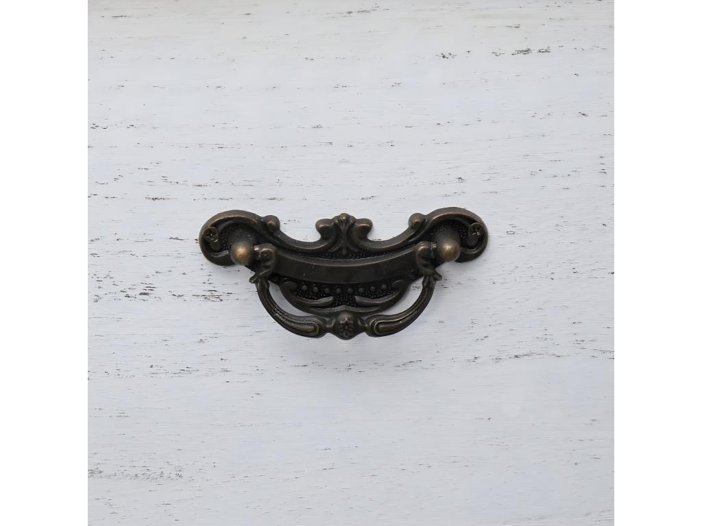 Table de chevet Blanc 38x28x45 cm Bois de Paulownia