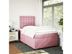 Sommier à Homelumiere de lit avec matelas Rose 120x200 cm Velours