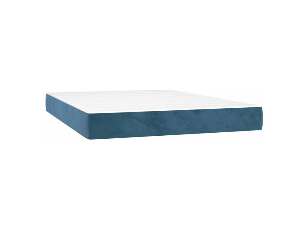 Sommier à Homelumiere de lit avec matelas LED Bleu foncé 140x200