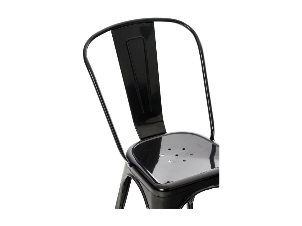 chaise salle à manger - Métal / Métal - Noir - Homelumiere V2