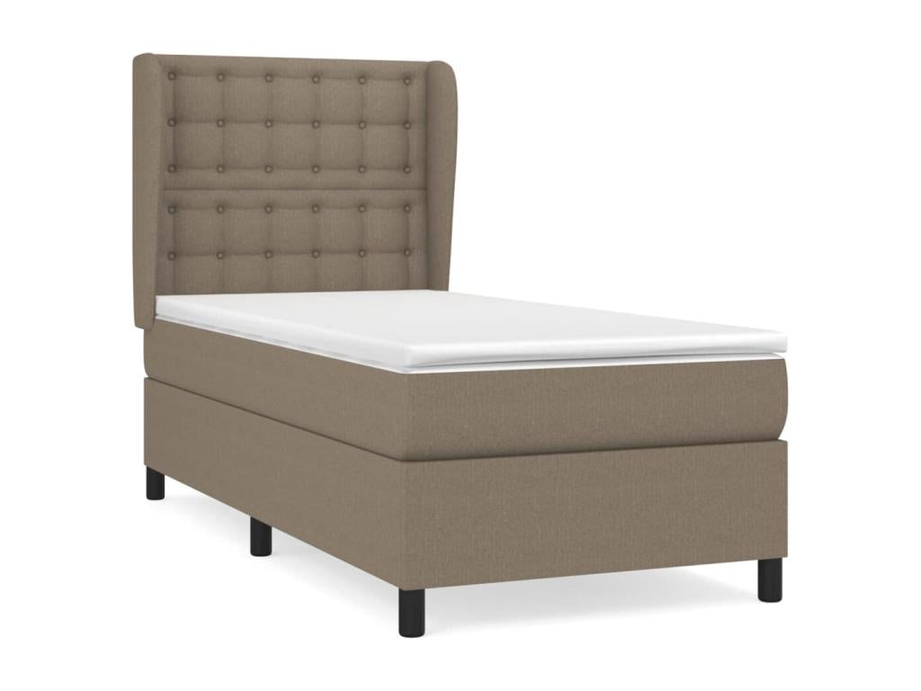 Sommier à Homelumiere de lit avec matelas Homelumiere 90x200 Tissu