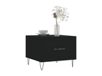 Tables basses 2 pcs noir 50x50x40 bois d'ingénierie