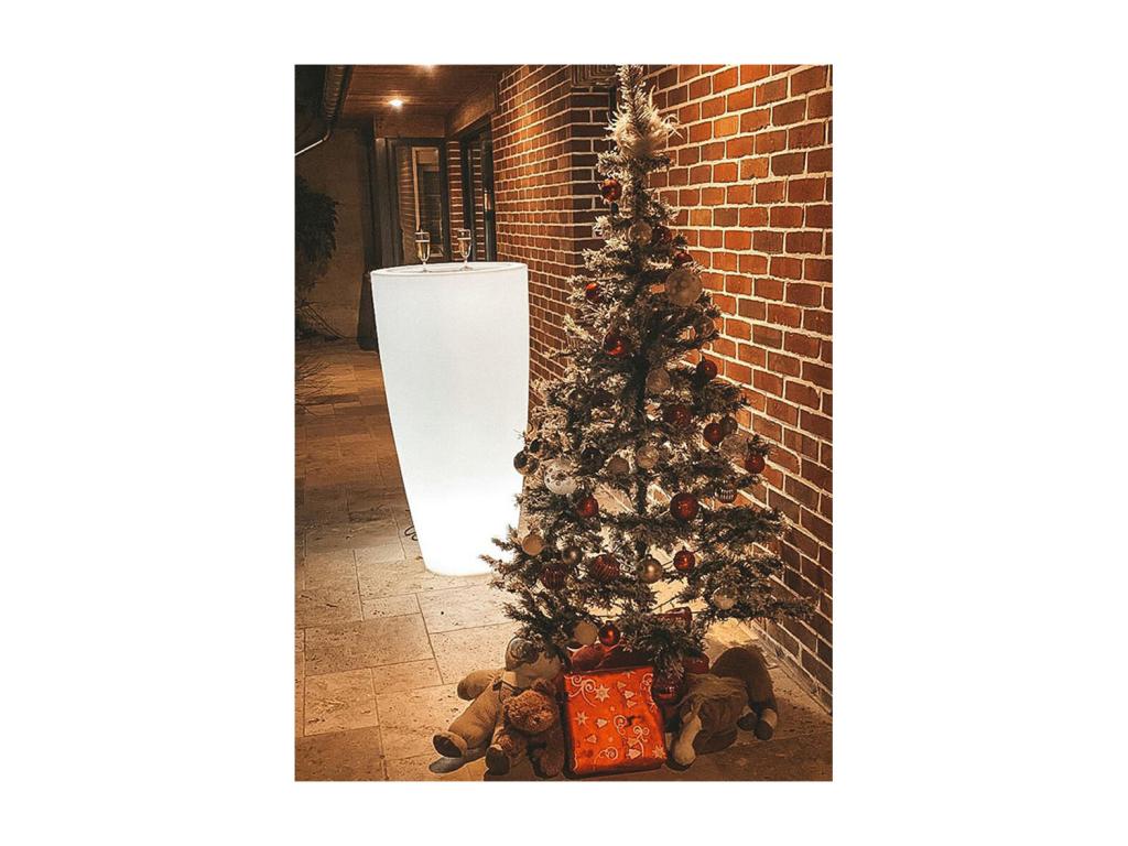 Pot De Fleurs Conique Homelumiere 200l éclairant