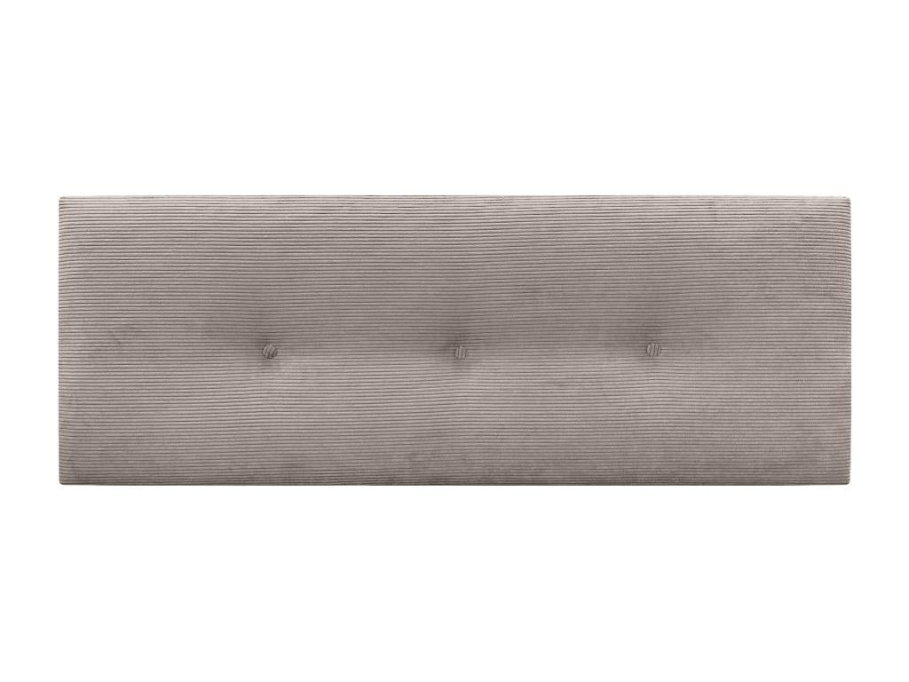 Delimoa Tête de Lit Velours Côtelé Uni avec Boutons 135x60 Lits 120/135/140 - Marron 67079VUJX