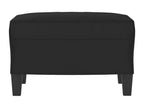 Repose-pied Noir 60x50x41 cm Tissu microfibre