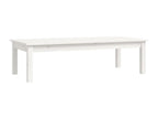 Table basse Blanc 110x50x30 cm Bois massif de pin