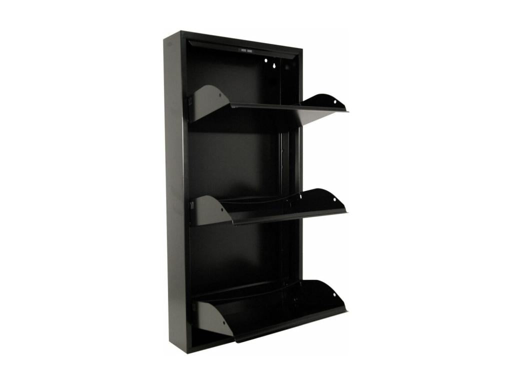 Meuble range chaussures en acier 3 abattants Homelumiere