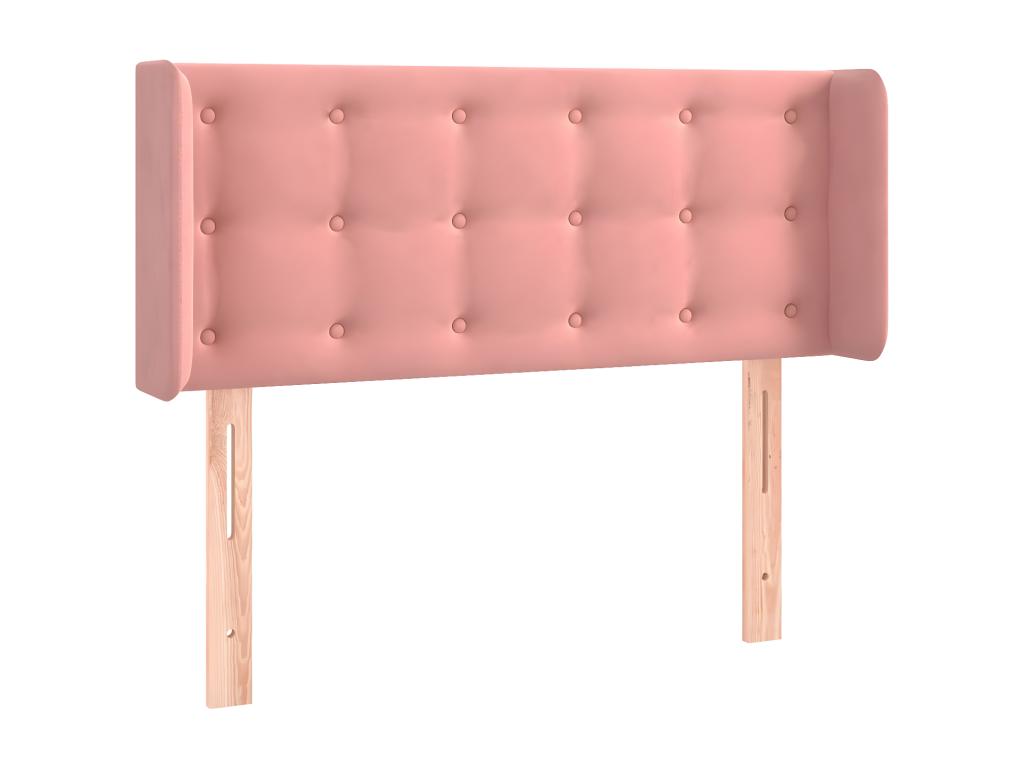 Tête de lit à LED Rose 83x16x78/88 cm Velours 79355XOCA