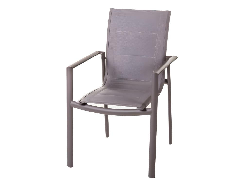 Homelumiere de Chaises à accoudoirs Aluminium/Textilène - Homelumiere
