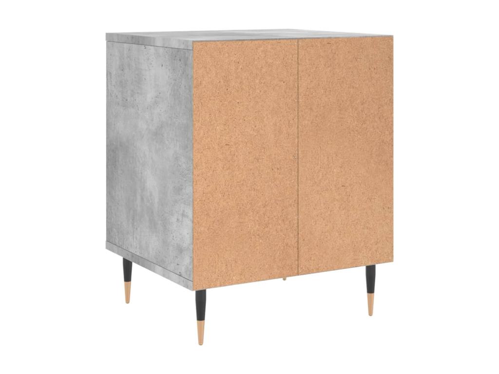 Homelumiere Premium - Tables de chevet 2 pcs gris béton 40x35x50 cm bois d'ingénierie