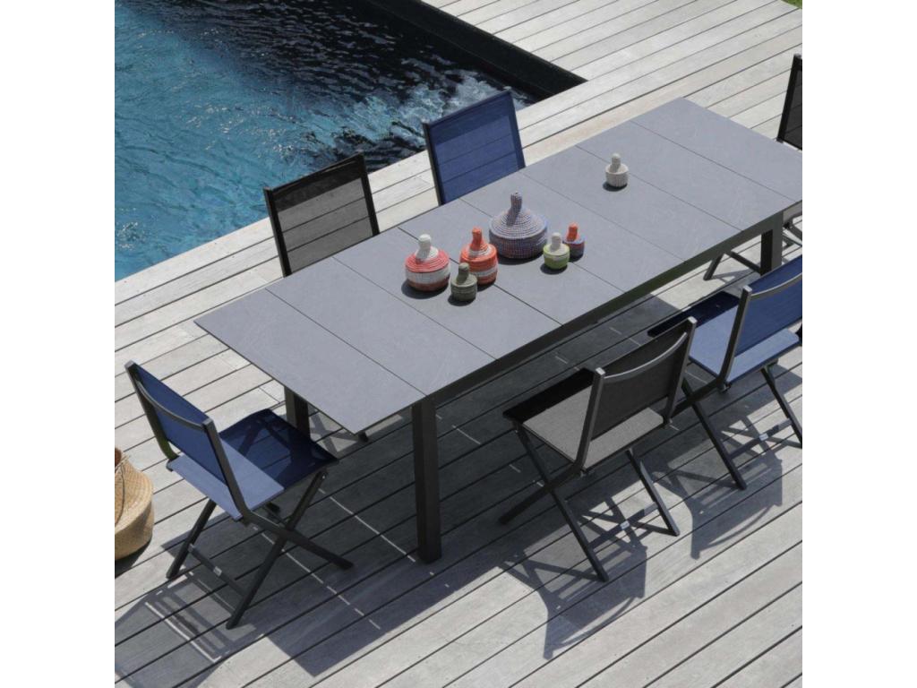 Chaise de jardin pliante en aluminium Homelumiere