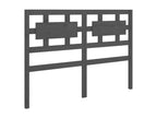 Tête de lit Gris 125,5x4x100 cm Bois massif de pin 57865JLRI