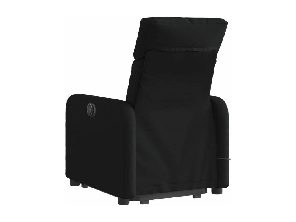 Fauteuil massant inclinable Noir Tissu