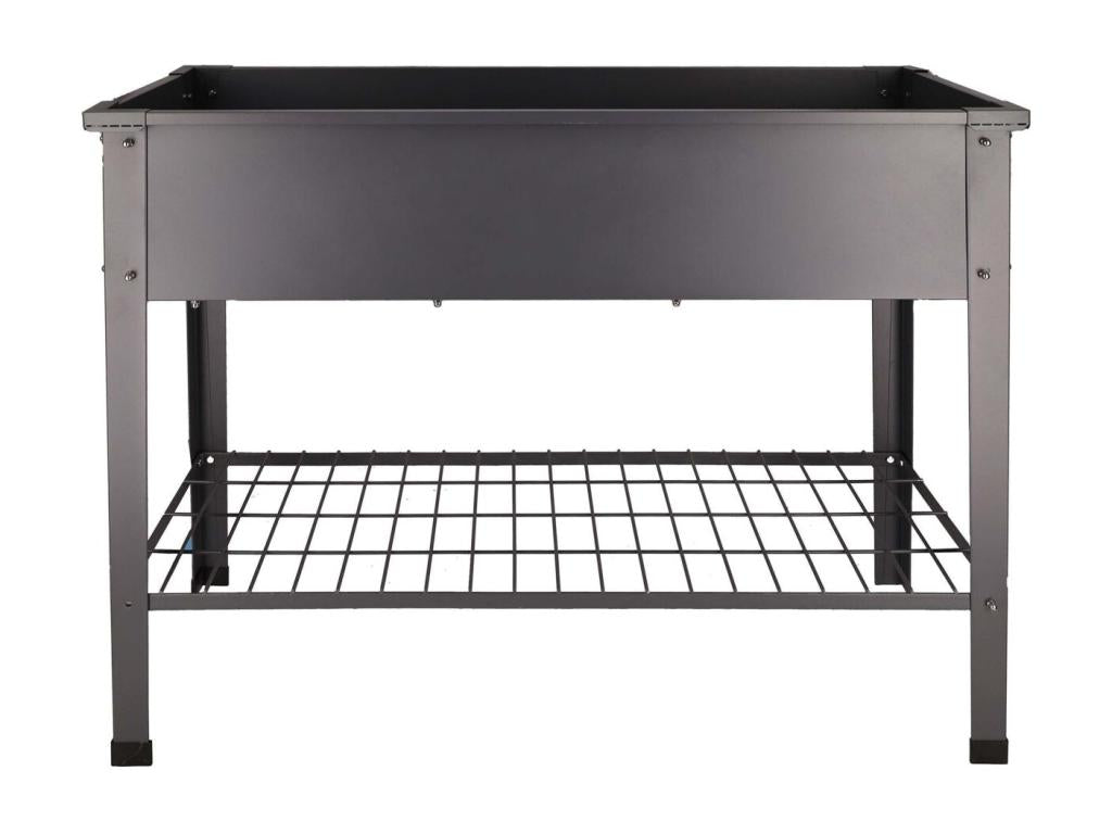 Carré potager en métal anthracite 100,5x40,5x80,5 cm