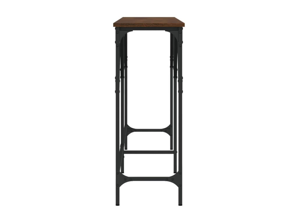 Table console chêne marron 180x29x75 bois d'ingénierie