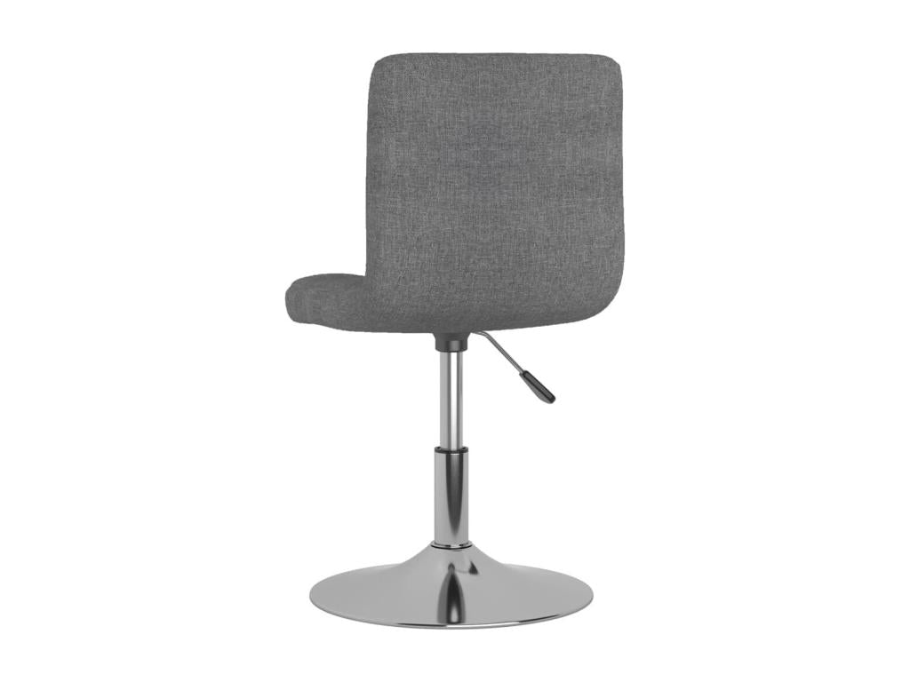 Chaises pivotantes à manger lot de 2 gris clair tissu