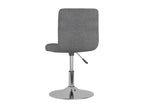 Chaises pivotantes à manger lot de 2 gris clair tissu