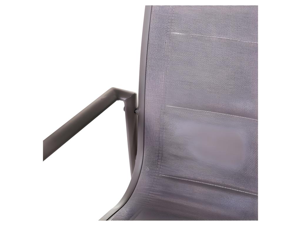 Homelumiere de Chaises à accoudoirs Aluminium/Textilène - Homelumiere