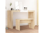 Tabouret de toilette Chêne Homelumiere 70x35x45 Bois d'ingénierie