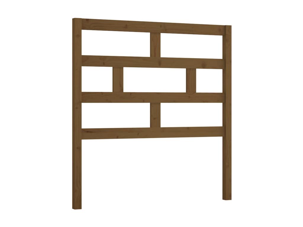 Tête de lit Marron miel 106x4x100 cm Bois massif de pin 59646VRRR